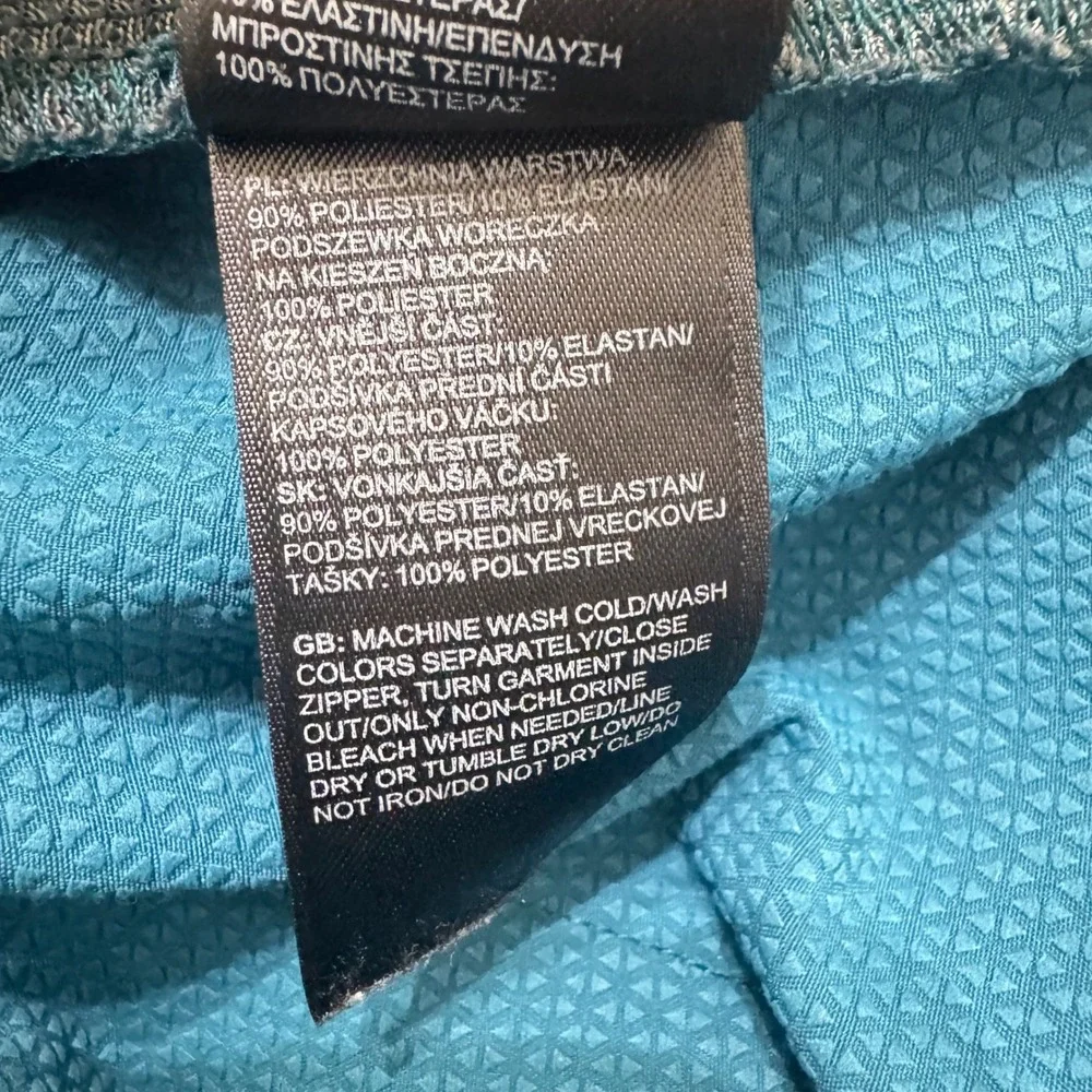 The North Face Hiking Shorts Mens 36 Blue Teal Regular Fit Technical‎ Outdoor